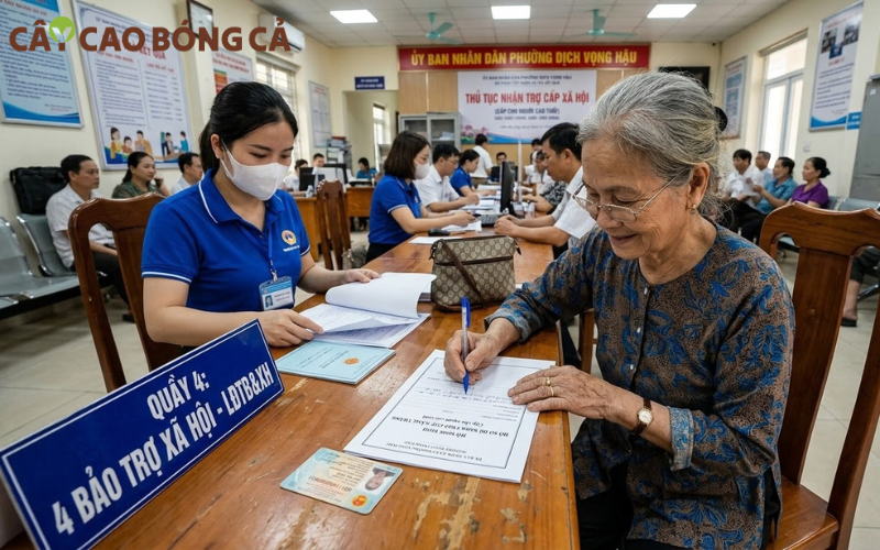 Các gia đình có người cao tuổi nên chủ động liên hệ chính quyền địa phương để được hướng dẫn cụ thể về mẫu tờ khai, giấy tờ kèm theo và nơi nộp hồ sơ.